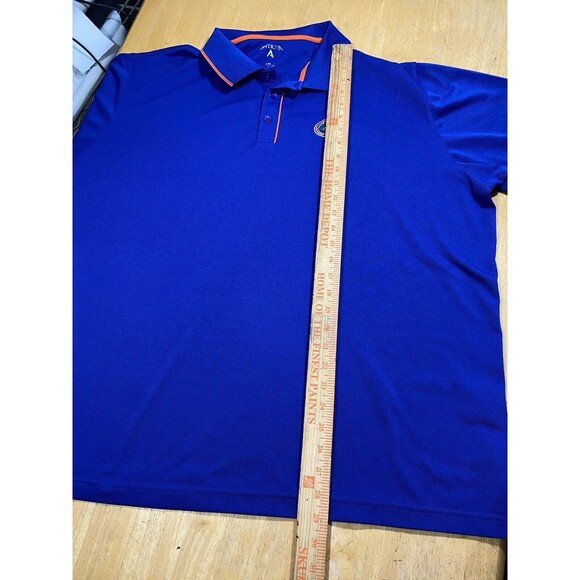 NCAA Florida Gators Antigua Button Polo Shirt Men XXL Blue Orange Trim 28pit2pit - Picture 5 of 5